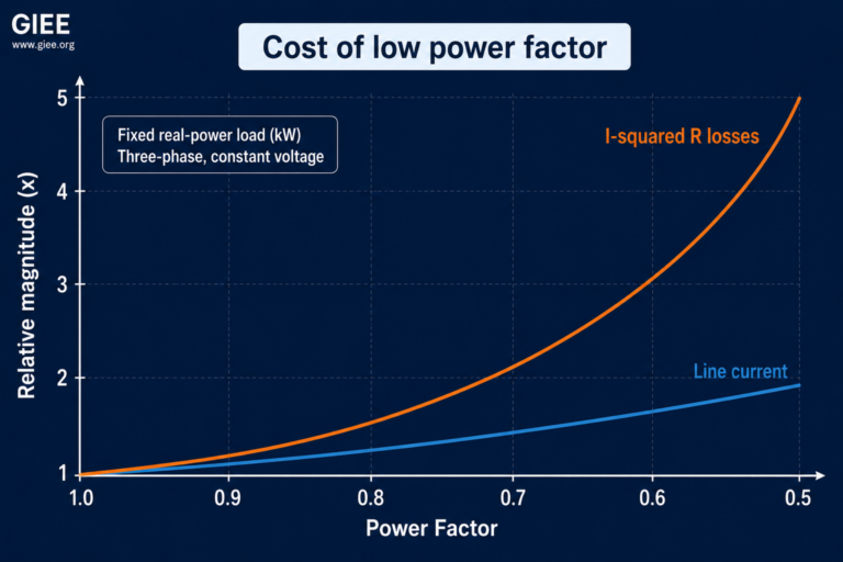Reactive Power and Power Factor Explained for Engineers – GIEE – The ...
